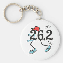 Funny Marathon Runner 26.2 - Gifts for Runners Key Chain