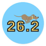 Funny marathon stickers