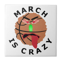 Funny March Basketball Tournament T-Shirts & Gifts Tile