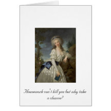 Funny Marie Antoinette Lovely Lady Card