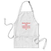 funny math joke apron