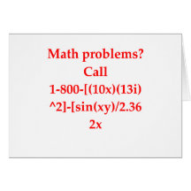 funny math joke card