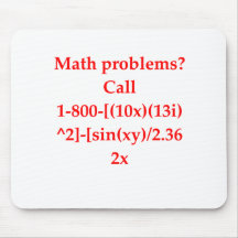 funny math joke mousepad