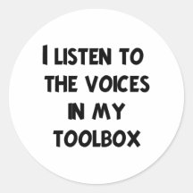 Funny Mechanic T-shirts and Gifts Round Sticker