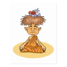 Funny Meditation Postcard