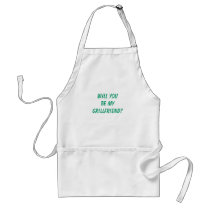 Funny Men's "WILL YOU BE MY GRILLFRIEND?" Aprons