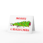 Funny Merry Christmas Tree Cartoon Cards