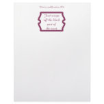 Funny mom quotes on t-shirts and gifts for mom. letterhead