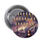 Funny Mona Lisa & David Pin