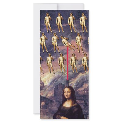 Funny Mona Lisa & David by 50thbirthdaygifts