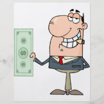 funny money hungry rich businessman cartoon flyers