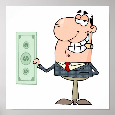 Cartoon Rich Businessman