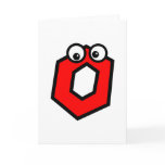 Funny Monogram Letter O Greeting Card