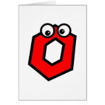 Funny Monogram Letter O Greeting Card