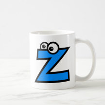 Funny Monogram Letter Z Coffee Mug