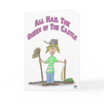 Funny Mothers Day Cards: Queen of the Castle