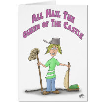 Funny Mothers Day Cards: Queen of the Castle