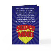 Funny Mother's Day Cards, Super Mom