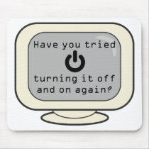 Funny Mousepad with Power Symbol Have you tried...