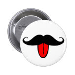 Funny moustache button
