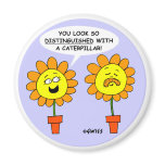 Funny Moustache Cartoon Magnet