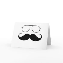funny moustache glasses in black