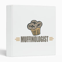 Funny Muffin 3 Ring Binder