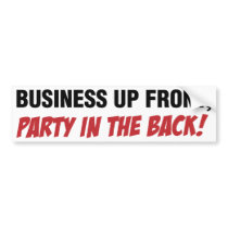 Funny Mullet Qoute, Business and Party