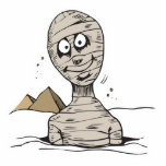 funny mummy popping out cut outs