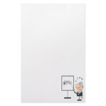 funny music professor teacher cartoon stationery paper