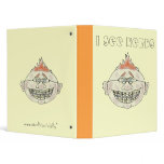 Funny nerd cartoon art binder design