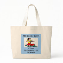 funny new age guru meditation joke canvas bag