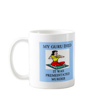 funny new age guru meditation joke coffee mugs