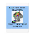 funny new york new jersey joke postcards