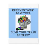 funny new york new jersey joke postcards