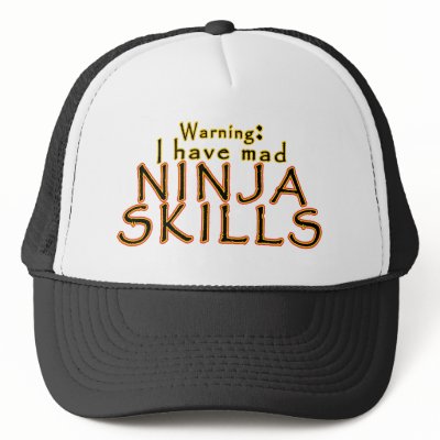 Funny Ninja Joke Trucker Hats by AnimeFanatic
