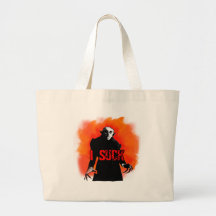 Funny Nosferatu I Suck Products Canvas Bags