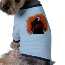 Funny Nosferatu I Suck Products Dog Clothes
