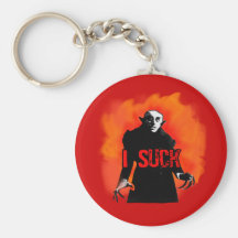 Funny Nosferatu I Suck Products Key Chains