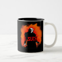 Funny Nosferatu I Suck Products Mugs