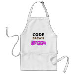 Funny Nurse "CODE BROWN QUEEN" Gifts aprons