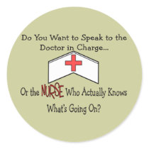 Funny Nurse Gifts Round Sticker