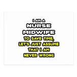 Funny Nurse Midwife T-Shirts and Gifts Post Cards