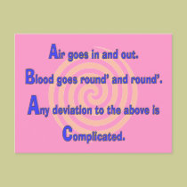 Funny Nurse or Respiratory Therapy Gifts postcards