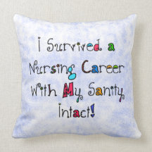 Funny Nurse Retirement Pillow