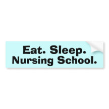 Funny Bumper Stickerstudent on Funny Nursing School Bumper Stickers Funny Nursing School Car Decal