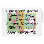 Funny Nursing Student gifts cards