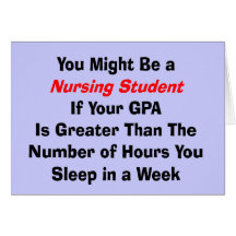 Funny Nursing Student Gifts Greeting Cards