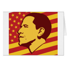 Funny Obama Socialist America Greeting Card