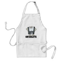 funny obsolete floppy disc aprons